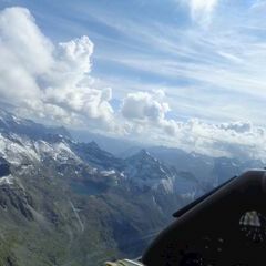 Flugwegposition um 13:19:11: Aufgenommen in der Nähe von Mittersill, Österreich in 2821 Meter